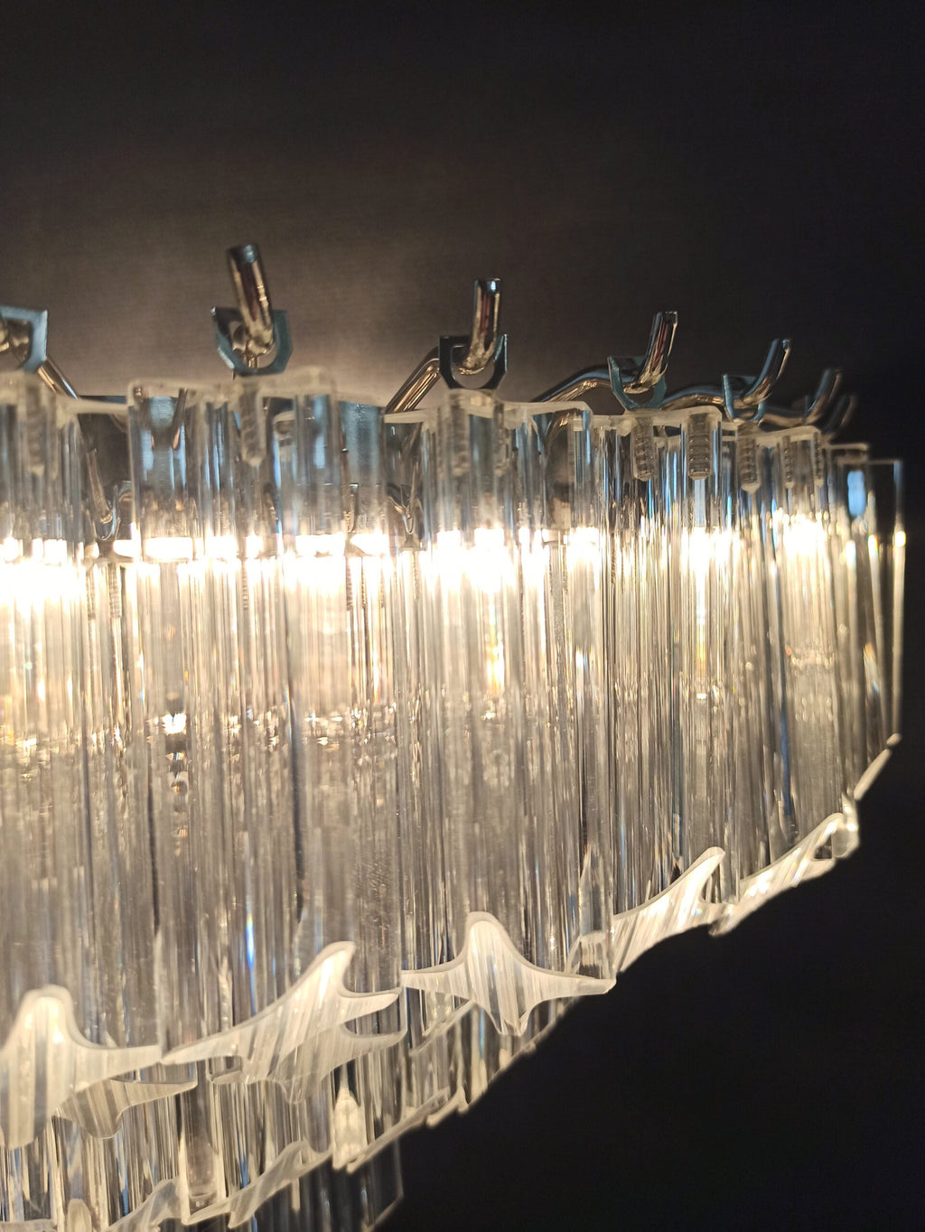 Murano Wall Lamp | 63 Clear Prism Glass | Set of 2