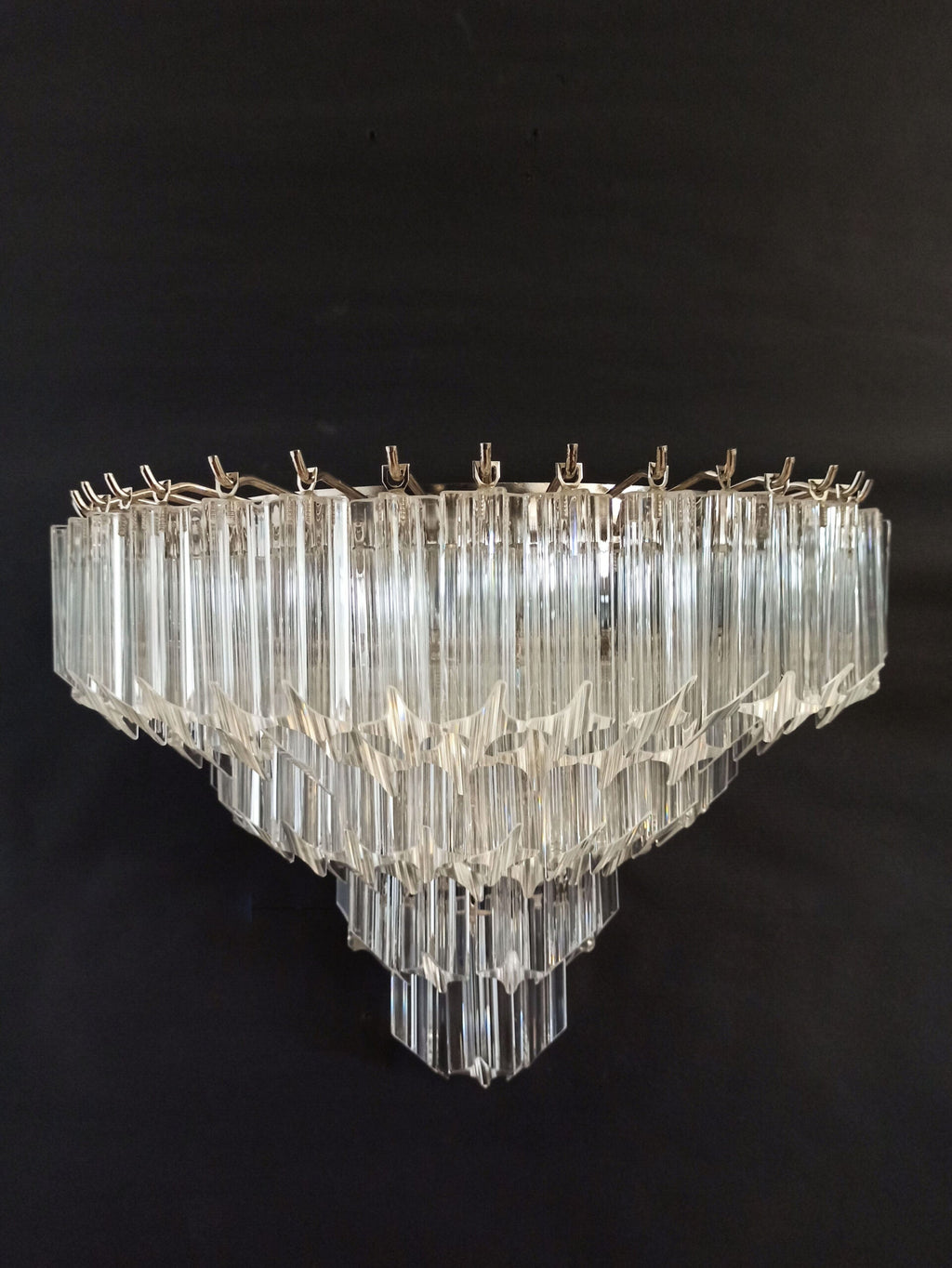 Murano Wall Lamp | 63 Clear Prism Glass | Set of 2