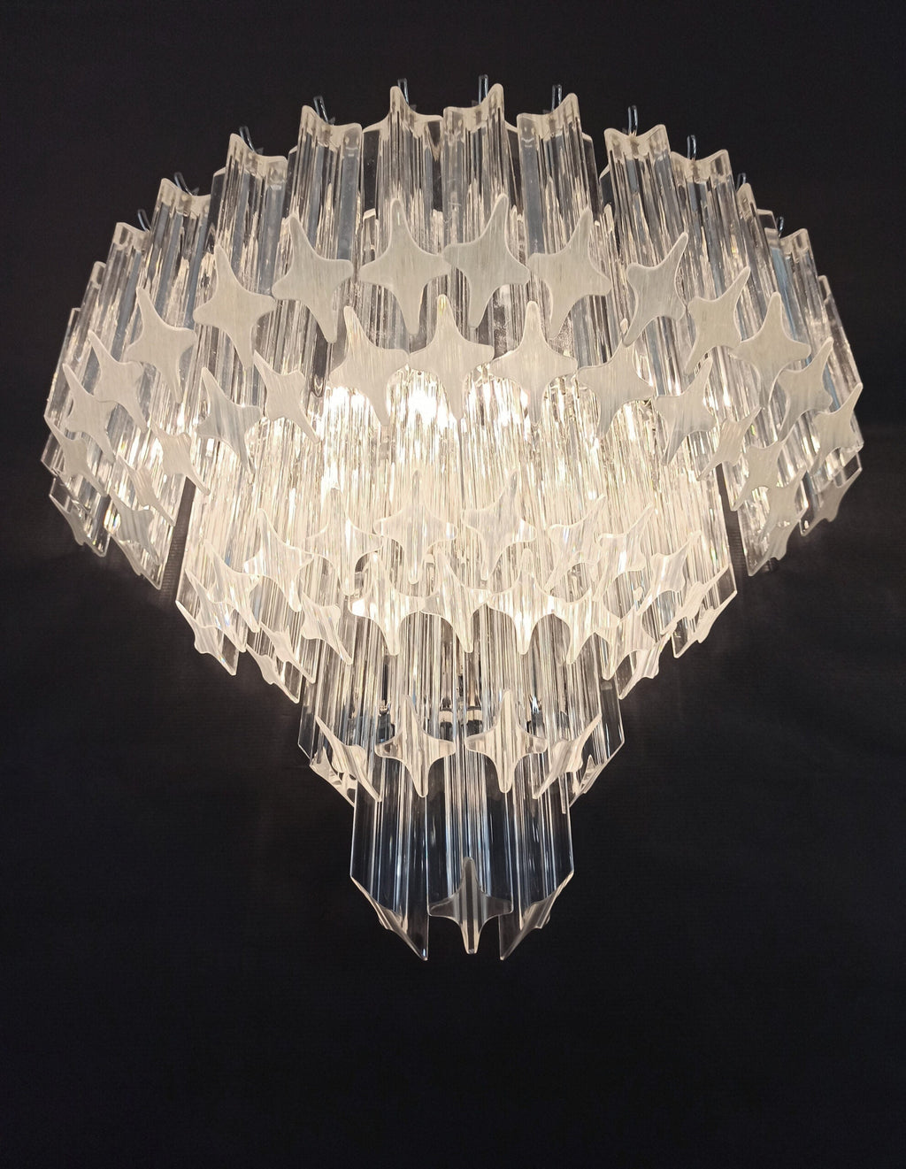 Murano Wall Lamp | 63 Clear Prism Glass | Set of 2