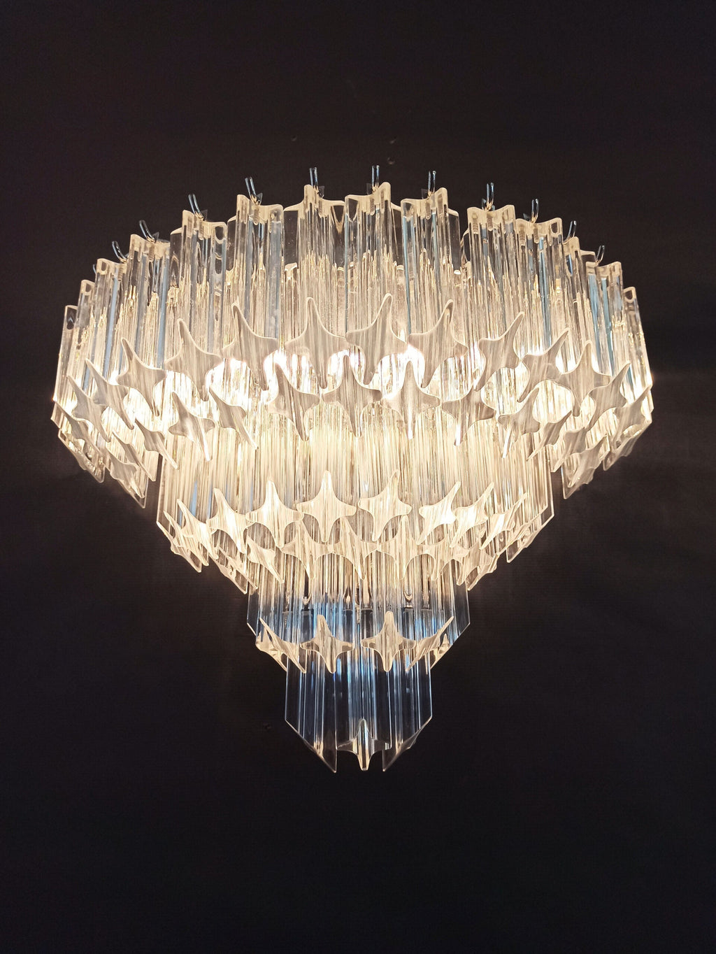 Murano Wall Lamp | 63 Clear Prism Glass | Set of 2