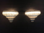 Murano Wall Lamp | 63 Clear Prism Glass | Set of 2