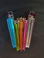 Murano Wall Lamp | 9 Multicolour Prism Glass | Set of 2