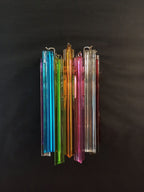 Murano Wall Lamp | 9 Multicolour Prism Glass | Set of 2
