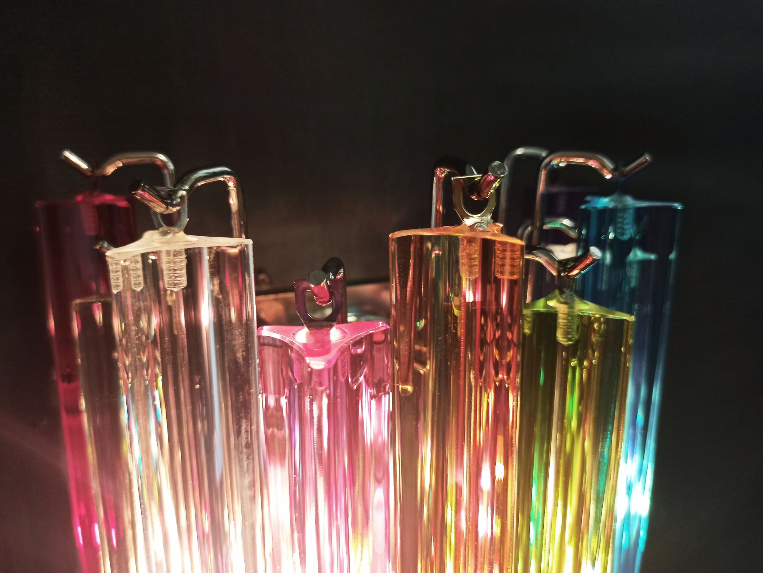 Murano Wall Lamp | 9 Multicolour Prism Glass | Set of 2