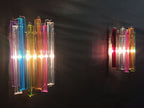 Murano Wall Lamp | 9 Multicolour Prism Glass | Set of 2