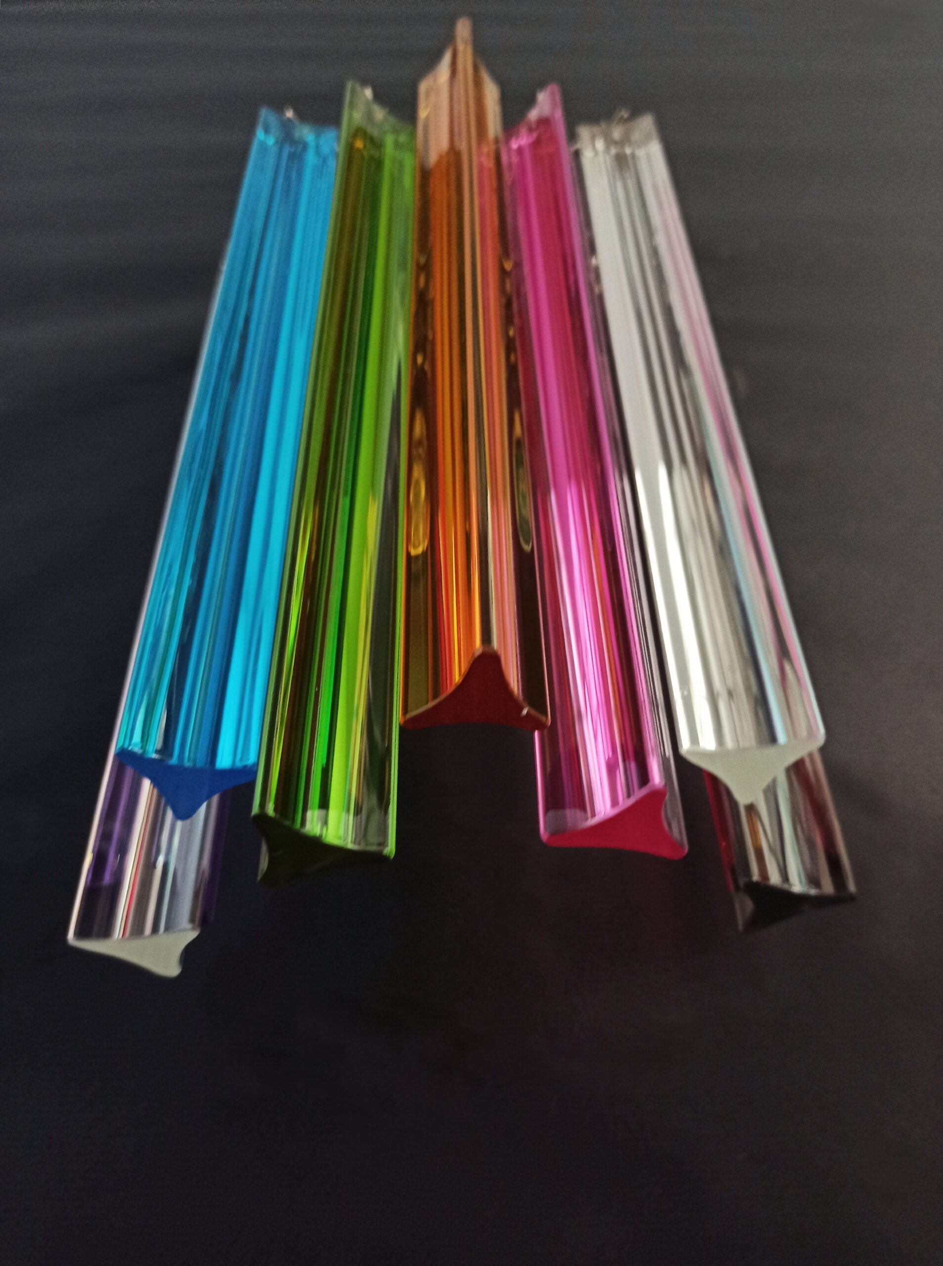 Murano Wall Lamp | 9 Multicolour Prism Glass | Set of 2