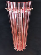 Murano Wall Lamp | 7 Pink Prism Glass | Set of 2