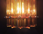 Murano Wall Lamp | 7 Yellow Prism Glass | Set of 2