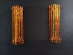 Murano Wall Lamp | 7 Yellow Prism Glass | Set of 2