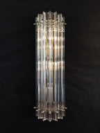 Murano Wall Lamp | 7 Iris Clear Prism Glass | Set of 2