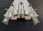 Murano Wall Lamp | 7 Iris Clear Prism Glass | Set of 2
