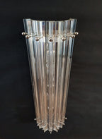Murano Wall Lamp | 7 Iris Clear Prism Glass | Set of 2