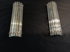 Murano Wall Lamp | 7 Iris Clear Prism Glass | Set of 2
