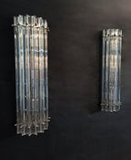 Murano Wall Lamp | 7 Iris Clear Prism Glass | Set of 2