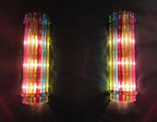 Murano Wall Lamp | 7 Multicolour Prism Glass | Set of 2