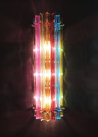 Murano Wall Lamp | 7 Multicolour Prism Glass | Set of 2