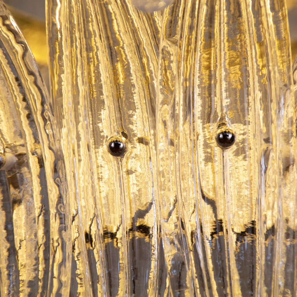 Palm Leaves Murano Transparent Glass Chandelier product image