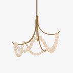 Parel Alabaster Chandelier by Bling Lighting Studio