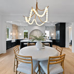 Pearl Alabaster Chandelier detail view