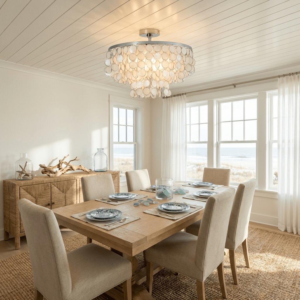 Pearl Shell Ceiling Lamp