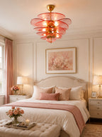 Petals Glass Chandelier Murano lighting by Bling Lighting Studio