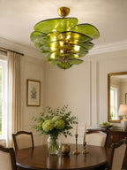 Petals Glass Chandelier Murano lighting by Bling Lighting Studio