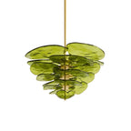 Petals Glass Chandelier Murano lighting by Bling Lighting Studio