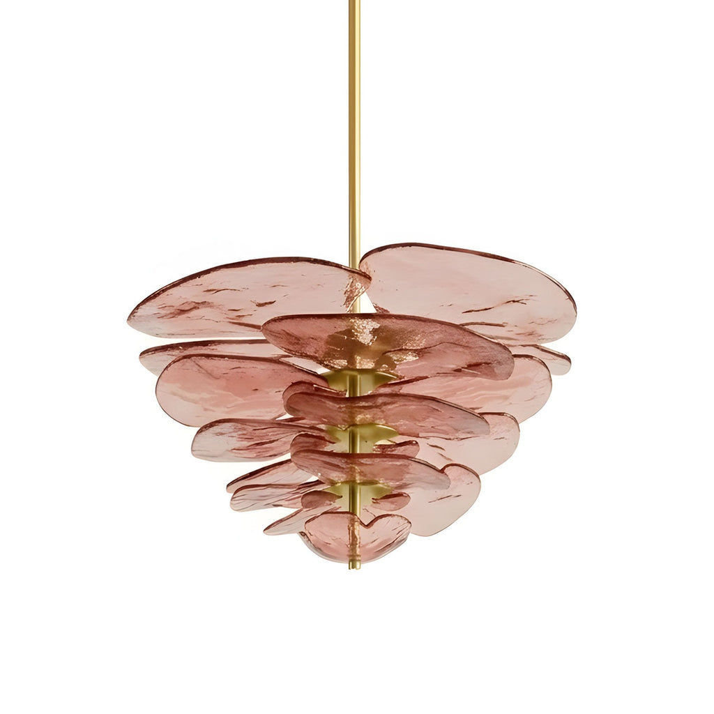 Petals Glass Chandelier Murano lighting by Bling Lighting Studio