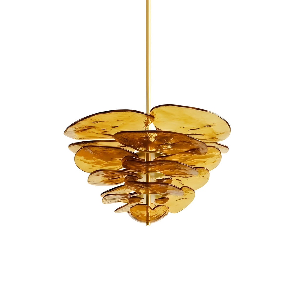 Petals Glass Chandelier Murano lighting by Bling Lighting Studio
