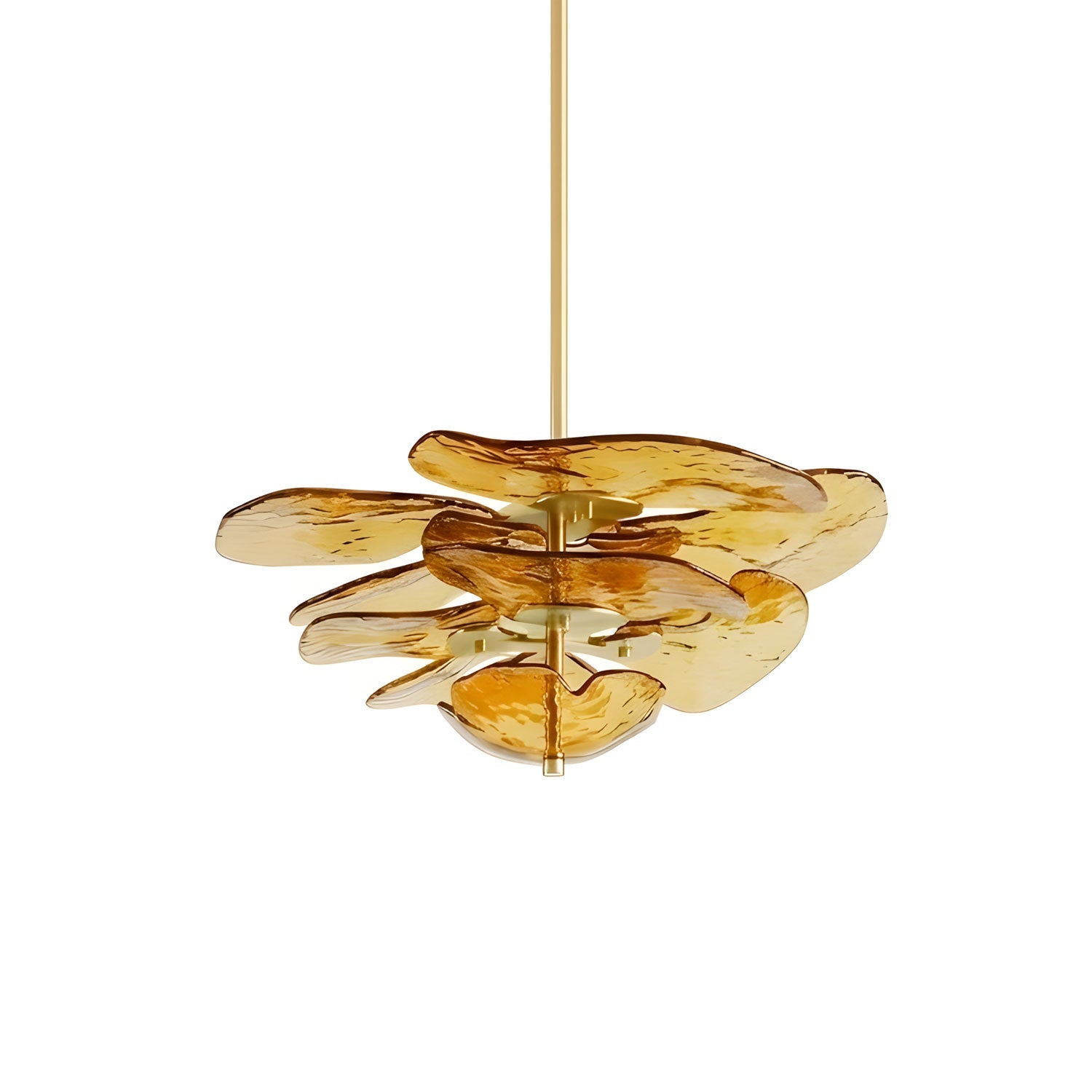 Petals Glass Chandelier Murano lighting by Bling Lighting Studio