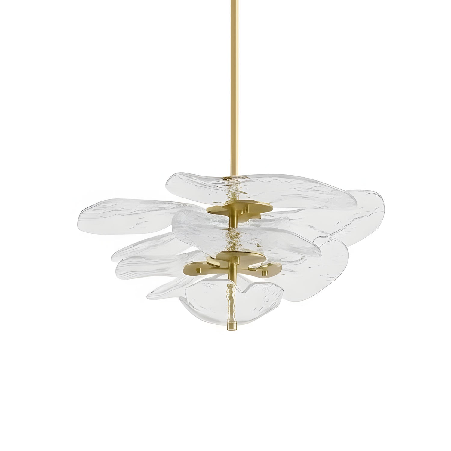 Petals Glass Chandelier Murano lighting by Bling Lighting Studio