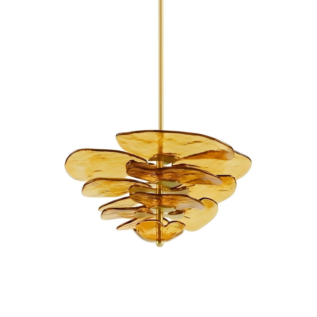 Petals Glass Chandelier Murano lighting by Bling Lighting Studio