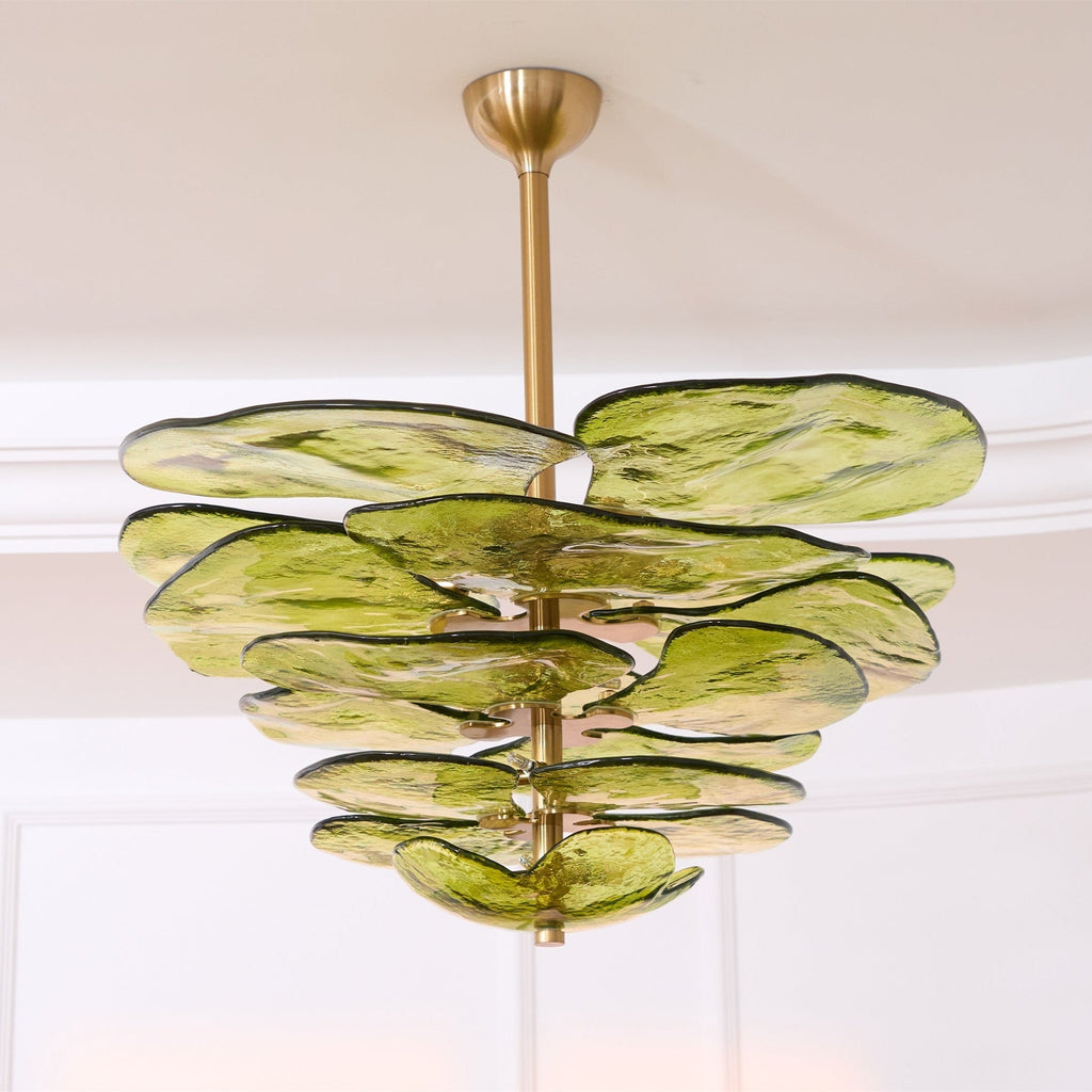 Petals Glass Chandelier Murano lighting by Bling Lighting Studio