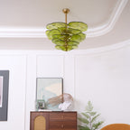 Petals Glass Chandelier Murano lighting by Bling Lighting Studio