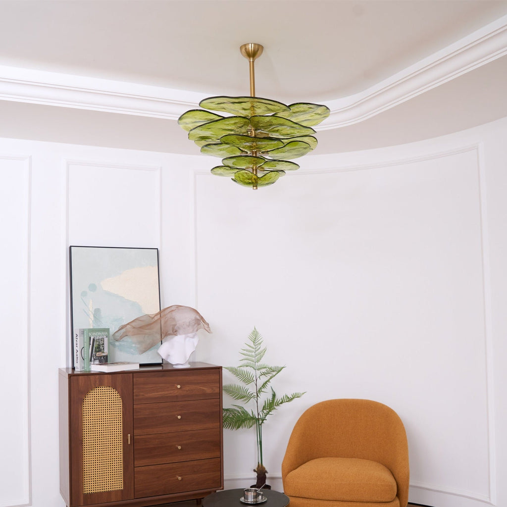 Petals Glass Chandelier Murano lighting by Bling Lighting Studio