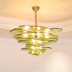 Petals Glass Chandelier Murano lighting by Bling Lighting Studio