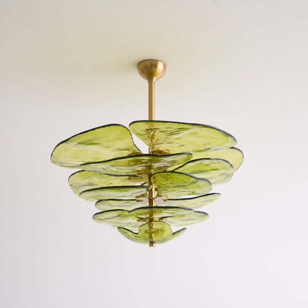 Petals Glass Chandelier Murano lighting by Bling Lighting Studio
