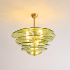 Petals Glass Chandelier Murano lighting by Bling Lighting Studio