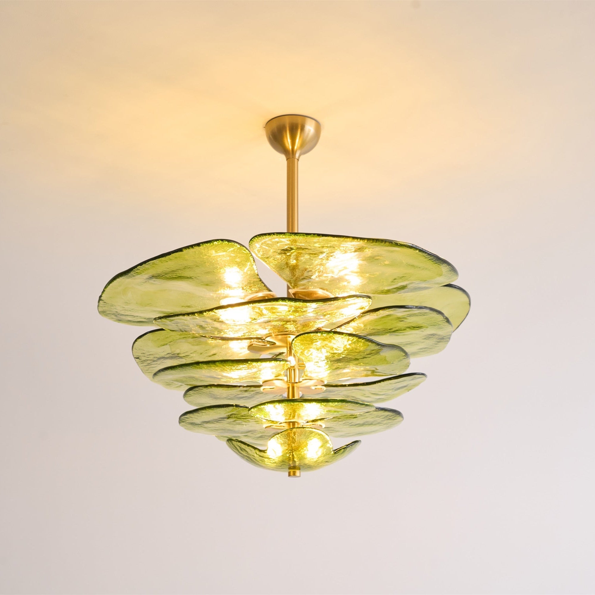 Petals Glass Chandelier Murano lighting by Bling Lighting Studio