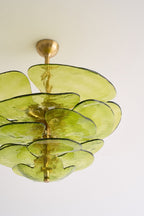 Petals Glass Chandelier Murano lighting by Bling Lighting Studio