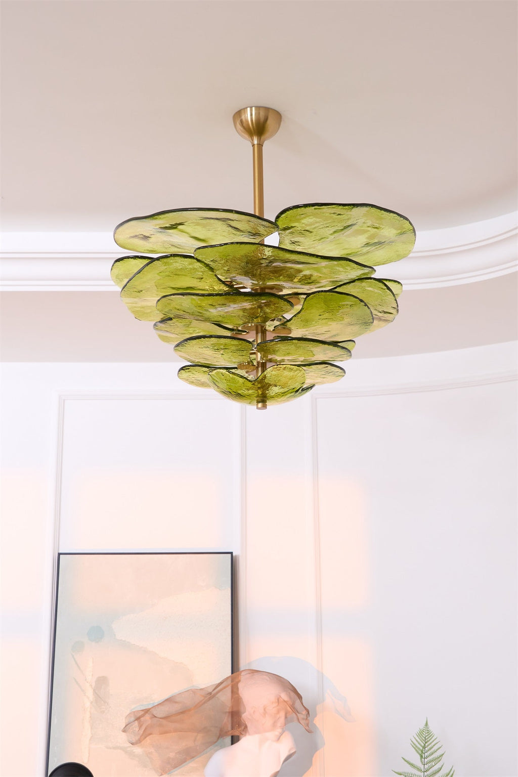 Petals Glass Chandelier Murano lighting by Bling Lighting Studio