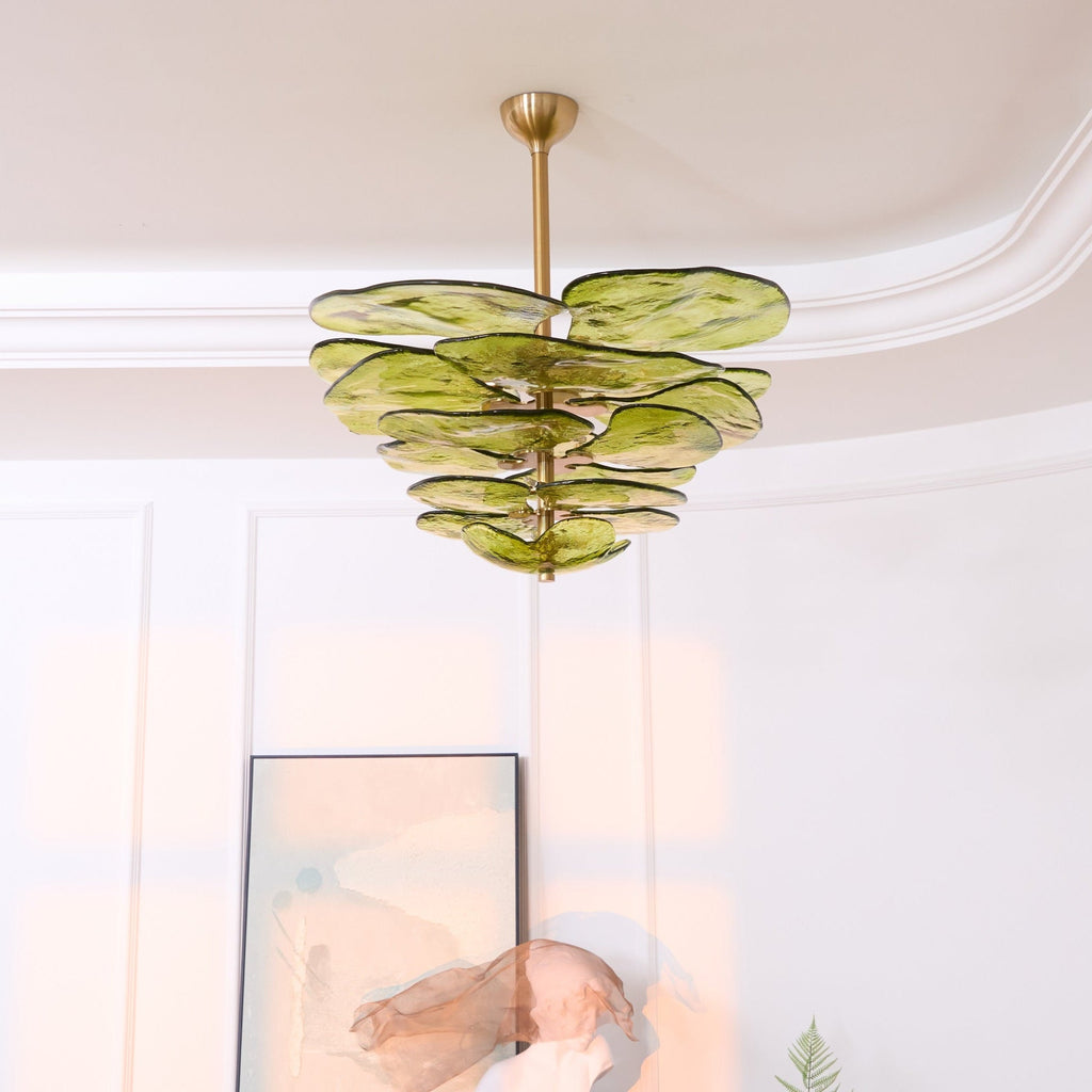 Petals Glass Chandelier Murano lighting by Bling Lighting Studio