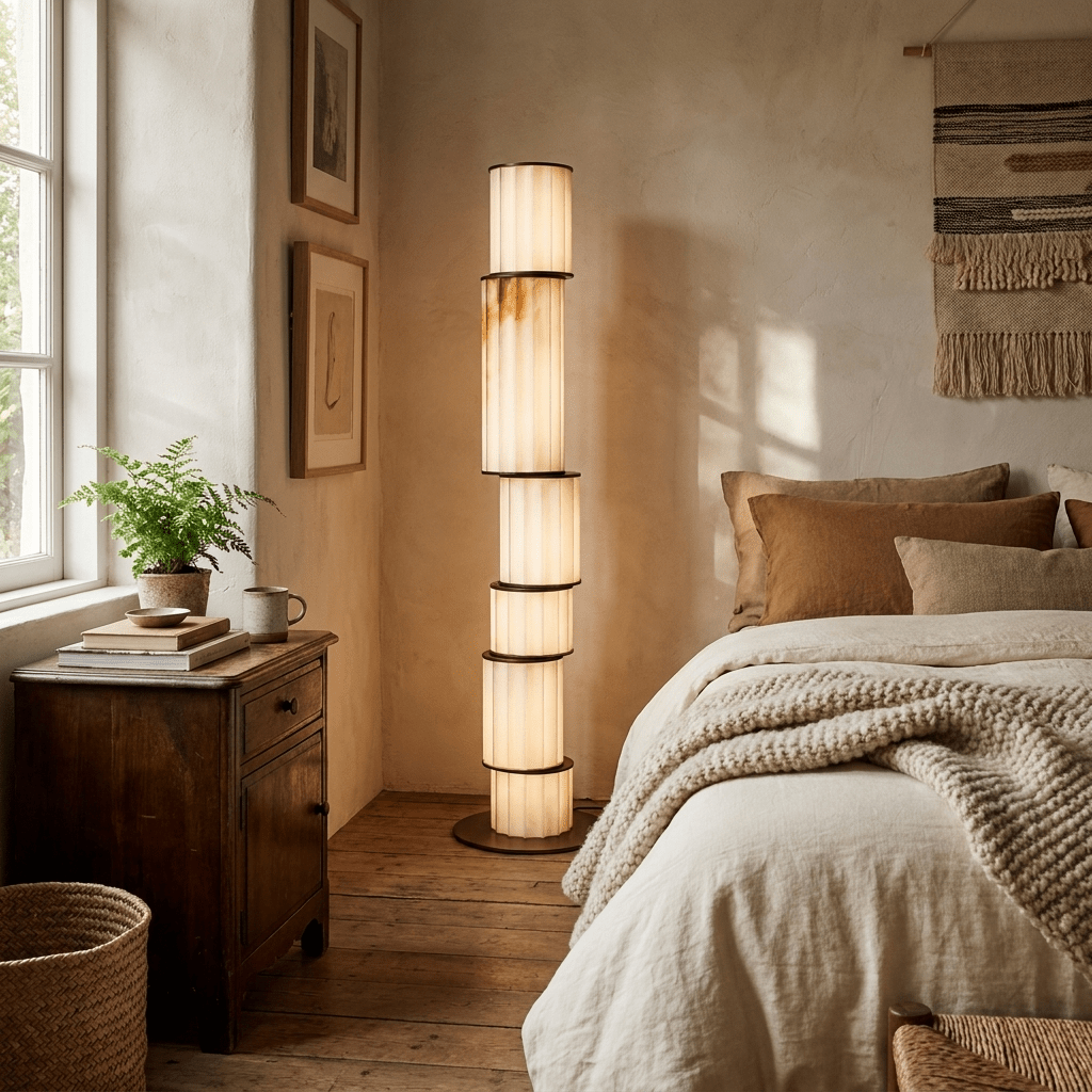Pillar Alabaster Floor Lamp