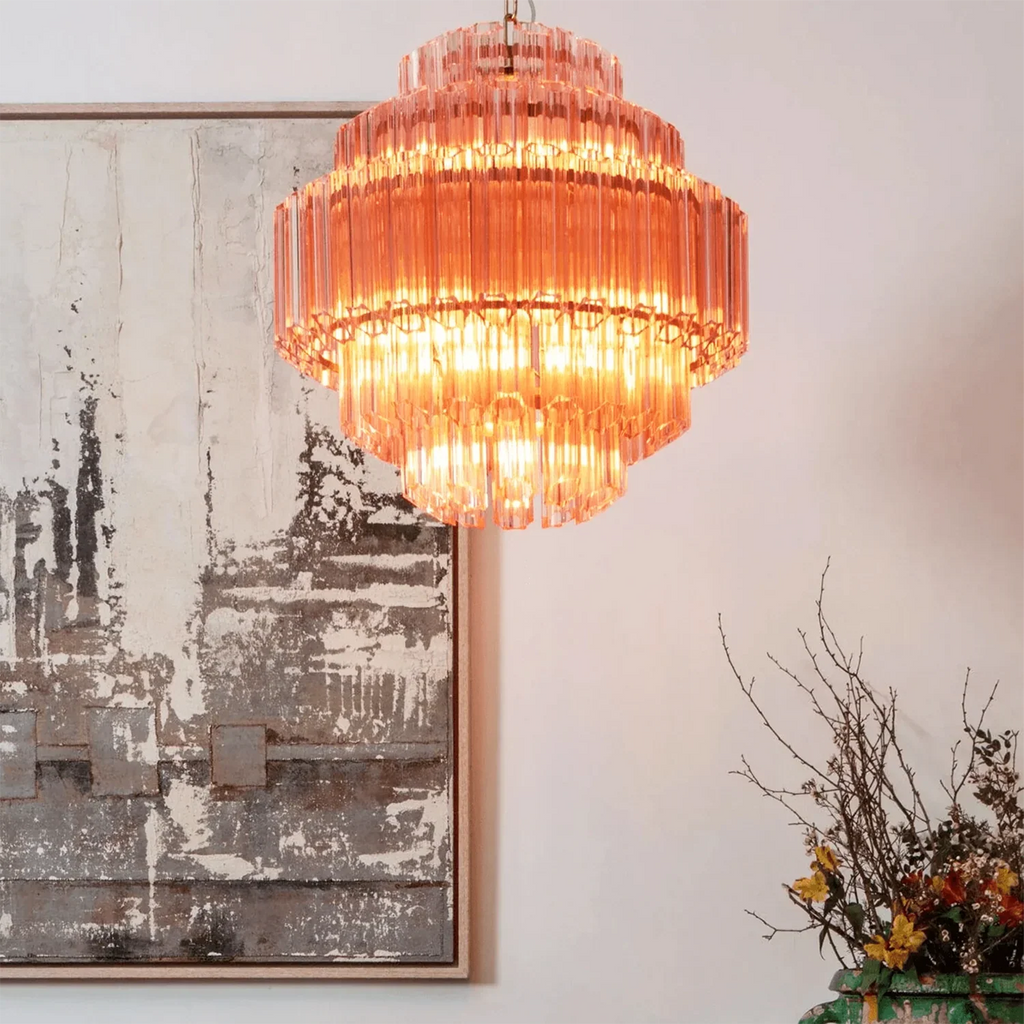Pink Palermo Round Chandelier additional product view