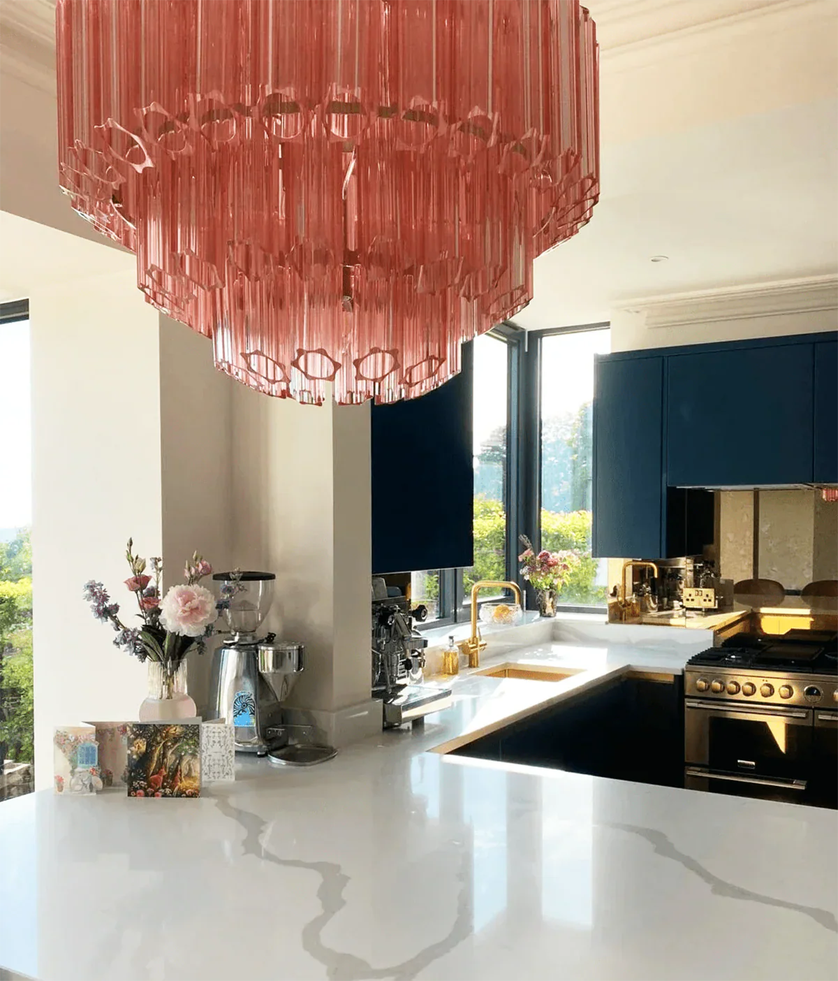 Pink Palermo Round Chandelier product image
