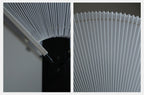 Pleated Fan Floor Lamp