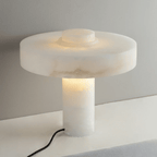 Plinth Alabaster Table Lamp