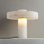Plinth Alabaster Table Lamp