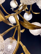 Pomegranate Brass Branch Chandelier by Bling Lighting Studio
