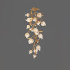 Pomegranate Brass Branch Chandelier by Bling Lighting Studio